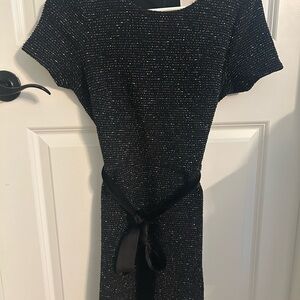 LOFT Black and Silver Dress